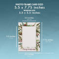 36 Pack Photo Note Cards - Holiday Photo Cards Includes Paper and Envelopes  Merry Christmas Red Foil Greeting Cards